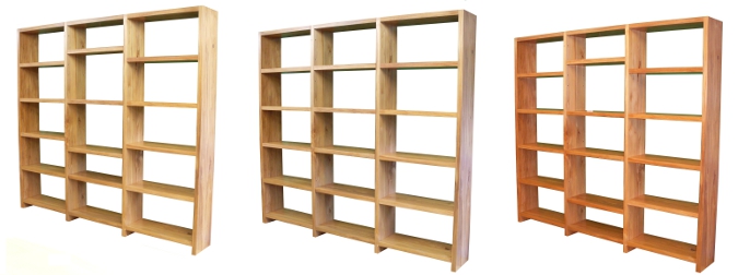 Rimu 3 Bay Shelves