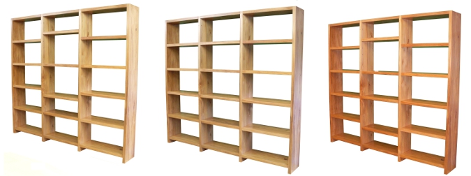 Rimu 3 Bay Shelves